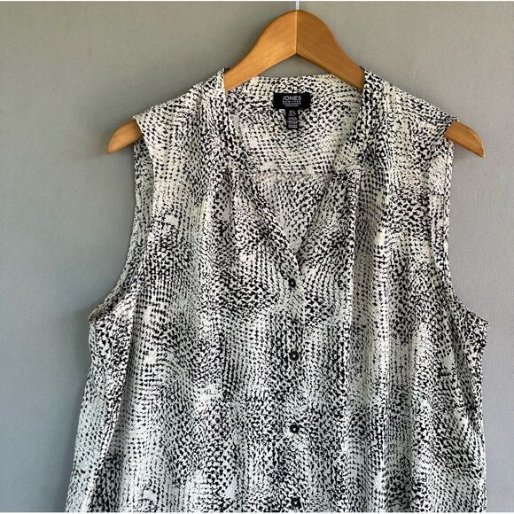🎉5 for $45 🎉 Jones New York Top Blouse Shirt Size L - Picture 2 of 8